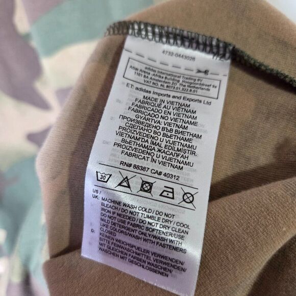 EUC ADIDAS MOCK NECK CAMO BODYCON T SHIRT DRESS SIZE M - Picture 13 of 15